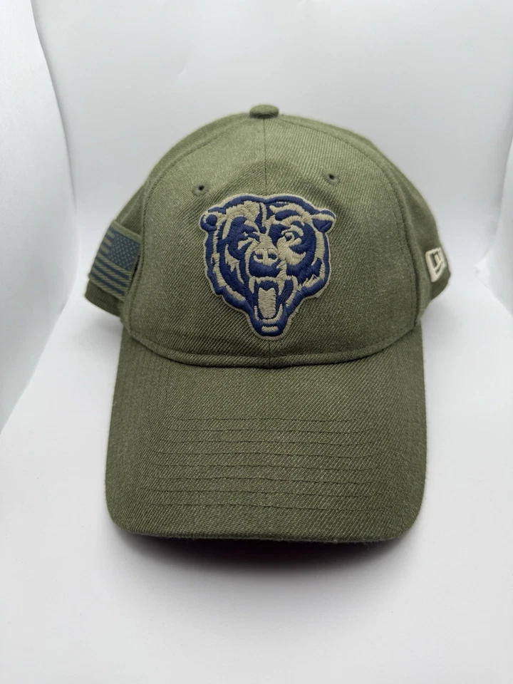 Chicago Bears мужские с ремешком на спине зеленые New Era Salute To Service рак молочной железы NFL - Изображение 1 из 4