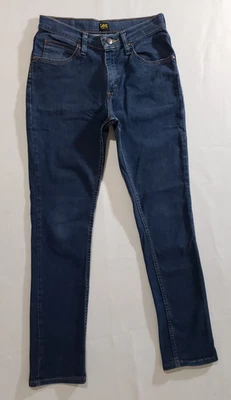 Pantalones de mezclilla Lee ajustados para niñas talla 18 (28x30) azul cintura ajustable elásticos * Foto 1 de 4