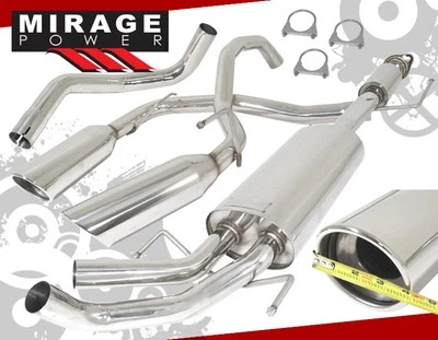 For 07-14 Toyota FJ Cruiser 4.0L V6 Stainless Steel Dual Catback Exhaust GODSNOW - Image 1 of 4