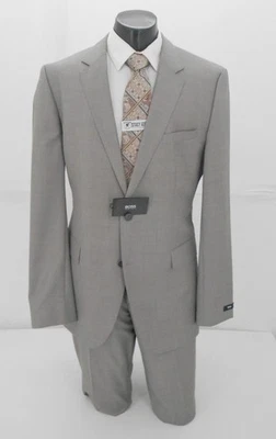Traje Hugo Boss Para Hombre Piel de Tiburón Taupe 2B Calce Clásico Lana Virgen $249.99 46L Foto 1 de 4