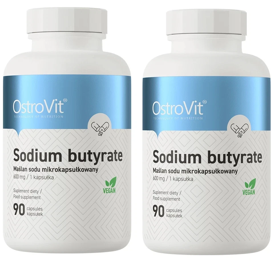 OSTROVIT 2 x 90 Vegan Capsules Sodium Butyrate - Butyric Acid - MicroCapsules IBS