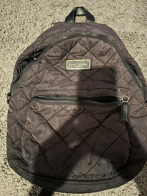 Mochila MARC JACOBS Acolchada Nylon Negra Acolchada Escuela Cápsula Mediana Foto 1 de 4