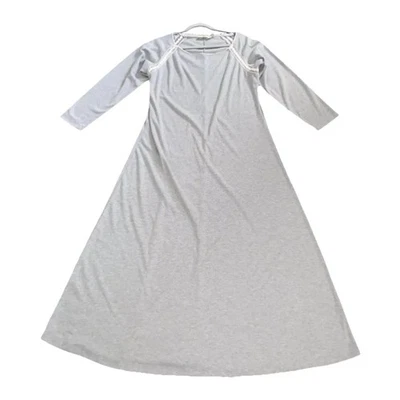 Soft Surroundings Long Nightgown Fleece Gray Women’s Medium - Image 1 of 4