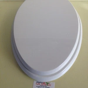 IDEAL STANDARD SEDILE WC.ARTIGIANALE IN LEGNO POLIETERE PER VASO "ZANVAS" BIANCO - Foto 1 di 2