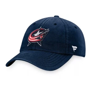 Columbus Chaquetas Azules Fanatics Core NHL Hockey Sombrero Ajustable (Azul Marino) - Imagen 1 de 2
