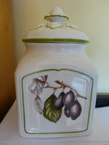 Villeroy & Boch CASCARA CHARM 1 große Vorratsdose WIE NEU Motiv PFLAUMEN - Bild 1 von 4