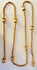 1 Strand Wooden Beads and Spools Garland Crafts Christmas 7 feet long