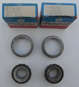 An NOS pair of MOPAR front outer wheel bearing & race Made in USA A2 3838020 new - Picture 1 of 9