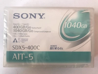 SONY SDX-400C  | A1T-5 400GB NATIVE | 1040GB COMPRESSED | LOT OF 5 | BRAND NEW - Image 1 of 2