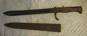 WWI Model 1898 / 05 German Butcher Bayonet Weyersberg Kirsch Solingen + Scabbard - Picture 1 of 17
