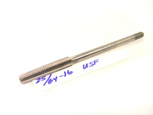 USED GREENFIELD USA 25/64" x 16 USF TAPER EXTENDED LENGTH HSS HAND TAP - Imagen 1 de 1