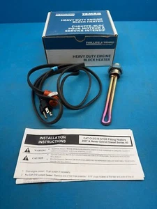 ZeroStart 3500077 Temro Heavy Duty Engine Block Heater For Caterpillar - Picture 1 of 10