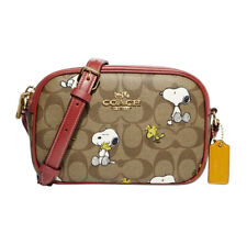 Coach Peanuts Mini Jamie Women's Crossbody, Mini - Gold/Khaki/Redwood Multi (CF248)