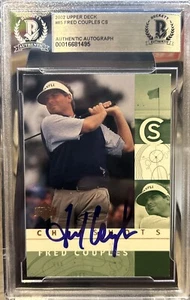 Firmato Fred Couples 2002 ponte superiore #85 Beckett BAS a lastre - Foto 1 di 1