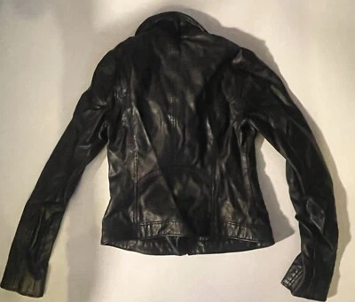 Chaqueta de cuero sintético Hollister XS para mujer Foto 1 de 4