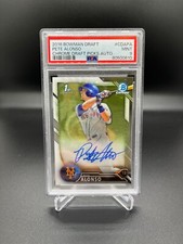 2016 Bowman Draft #CDAPA Pete Alonso Chrome Autograph Rookie Card PSA 9 MINT