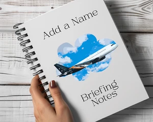 Titan Airways Airbus A320 Plane Notepad Pilot Cabin Crew Aviation Airline Gift - Picture 1 of 9