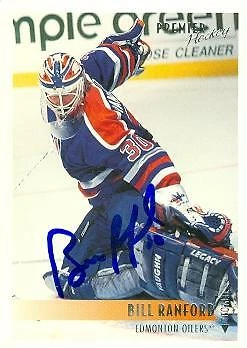 Bill Ranford autographed Hockey Card (Edmonton Oilers) 1995 Topps Premier #435 - Image 1 of 1
