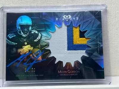 2015 Melvin Gordon Topps Diamond RPA Blue Ink Auto Jumbo RC Patch Auto /50 - Image 1 of 2