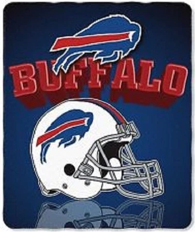 Buffalo Bills NFL Northwest "Mirror" Fleece Throw Cover