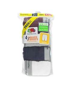 Fruit of the Loom 4 Pack Boys Tagless Cotton  Boxer Briefs Underwear  - Picture 1 of 2