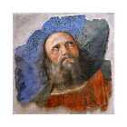 Vatican Fresco, Angel, Melloso Da Forli A 1480, Canvas Print, 16" X 16" + Border