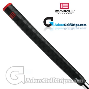 Evnroll Midsize Pistol Putter Grip - Black / Red + Free Tape - Picture 1 of 1
