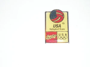 New Coca-Cola U.S.A. Volleyball Coke Olympic Sponsor Lapel Pin 36 USC 380 - Picture 1 of 2