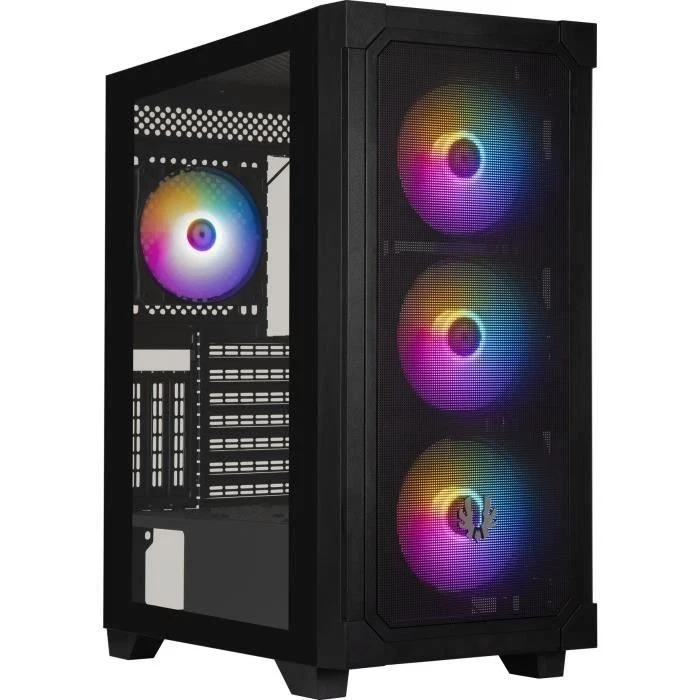 BITFENIX Graph ARGB Noir Boitier PC Moyen tour - ATX - 4 ventilateurs A-RGB - Photo 1/4
