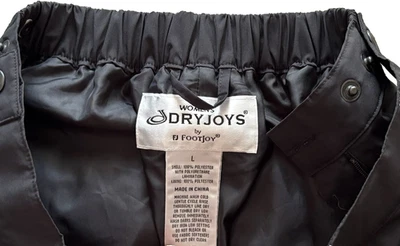 FootJoy DryJoys - Pantalones de lluvia impermeables negros - Talla grande Foto 1 de 4