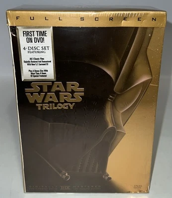 Star Wars Trilogy Episodes 4-6 (DVD 2004, 4-Disc Set, Full Screen (IV-VI) Sealed - Bild 1 von 4