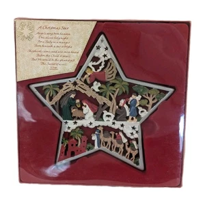 Vintage R. Fogle Dicksons A Christmas Star Krippe Wandbehang Deko - Bild 1 von 8