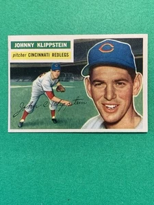 1956 TOPPS #249 JOHNNY KLIPPSTEIN, GRAY BACK, CINCINNATI REDLEGS, VG-PLUS - Picture 1 of 2