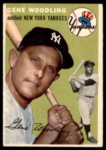 1954  Topps #101 Gene Woodling (crease)