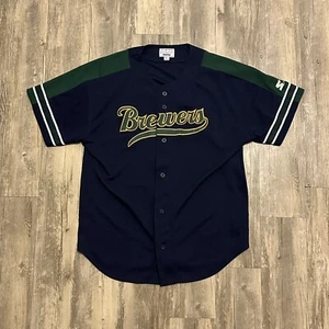Vintage Starter MLB Milwaukee Brewers Baseball Jersey Size XL - Picture 1 of 7