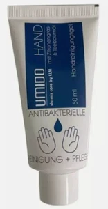 50 Stück je 50ml Handreinigungsgel UMIDO Handdesinfektion Tube Seife - Bild 1 von 1