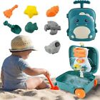 Beach Toys for Toddlers Sand Toy Set with Water Wheel Animal Molds Watering Can