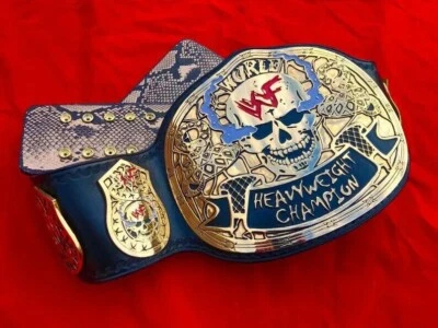 Nuevo Cinturón Campeonato Calavera Fumar Adulto Réplica Serpiente Cuero Fumar Calavera Foto 1 de 4