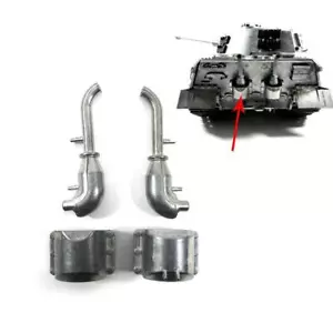 On Sale MATO 1/16 German King Tiger RC Tank 1228 Metal Rear Exhaust Accessory - Picture 1 of 1
