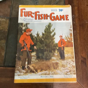 Vintage FUR FISH GAME SPORTS MAGAZINE December 1951 - Picture 1 of 2