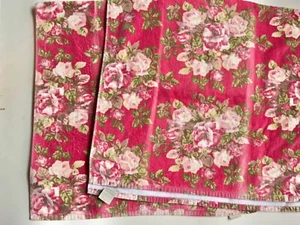 AS-IS Treasures RACHEL ASHWELL Vintage SHABBY Flower ROSES FLORAL 2 BATH TOWELS - Picture 1 of 11
