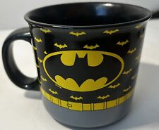 DC Comics Batman Ceramic LG Coffee Soup Mug Cup, Black & Yellow