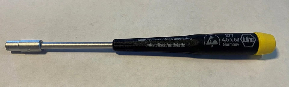 Гайковерт безопасный для электростатического разряда Wiha 27745 Precision 4,5 мм Германия - Изображение 1 из 1