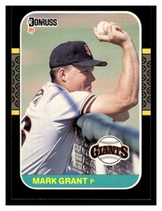1987 Donruss  #644 Mark Grant - San Francisco Giants