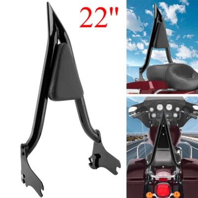 22''Backrest Sissy Bar For Harley Road King Street Glide Electra Glide 1997-2008 - Image 1 of 4