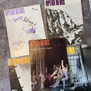 Lot of 5 Vintage Opera News Magazines 1971/1971/1973 Original Lot 32 - Picture 1 of 6