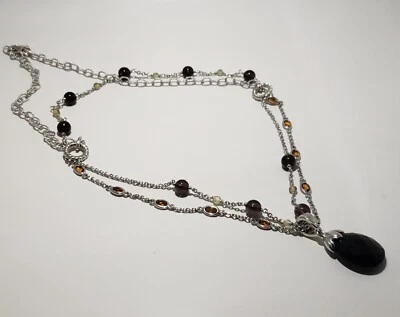 QVC Sterling Silver 10.00 ct tw Gemstone Enhancer with 18" Necklace - Image 1 of 4