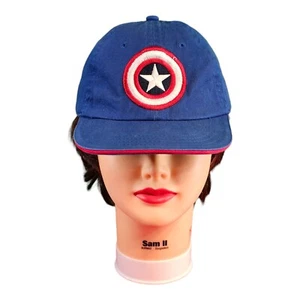 Captain America Marvel Hat Cap Boys Youth Size Large Elastic Band Civil War - Picture 1 of 5