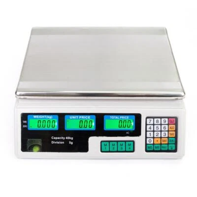 Báscula de peso digital 88 lb computación de precios alimentos carne báscula producir delicatessen mercado Foto 1 de 4