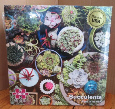 Rompecabezas Suculents Cactus 1000 Piezas NUEVO Precintado EE. UU. Foto 1 de 4
